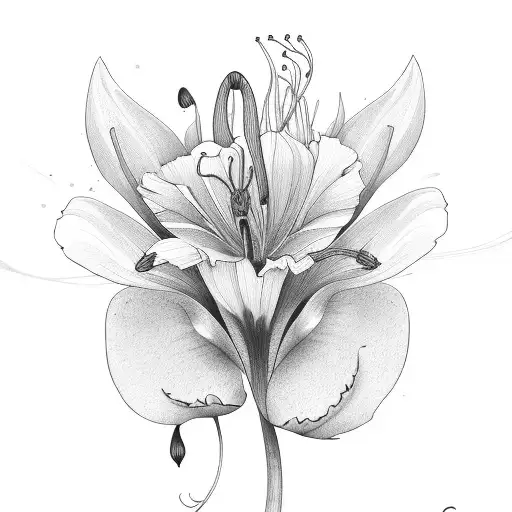 Camas Lily And California Poppy