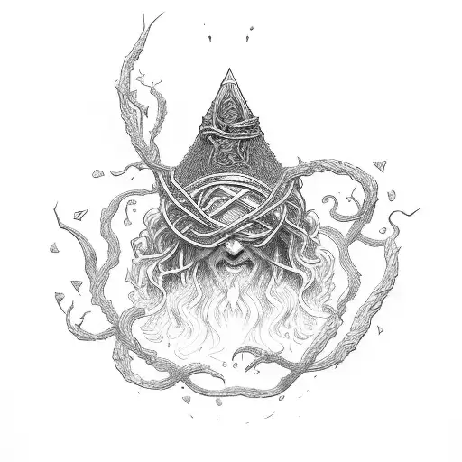 Lord Of The Rings Sword Wrapped In Vine