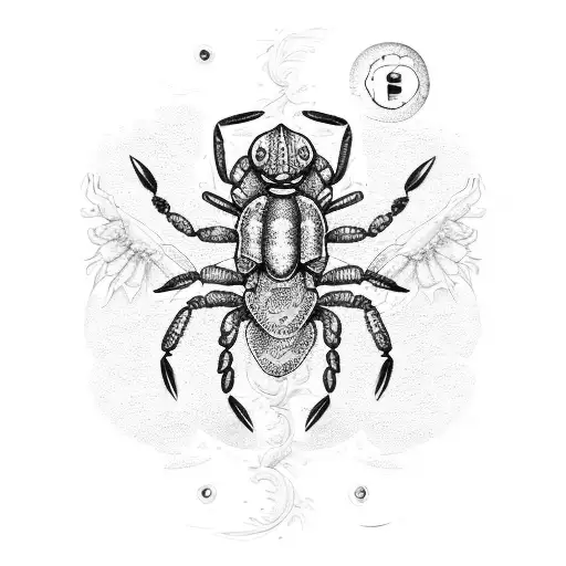 Blue And Yellow Scorpion