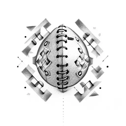 A Football Composed Of Musical Notes