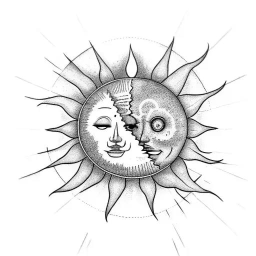 2 Matching Sun And Moon With The Words No Matter What Underneath It