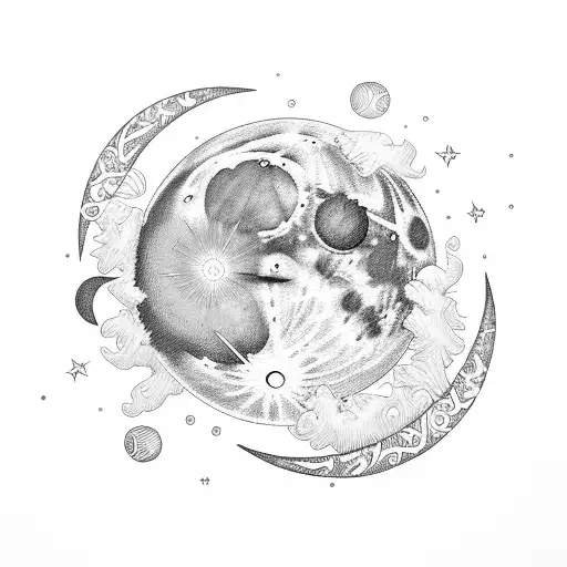 Moon With No Matter What Underneath It