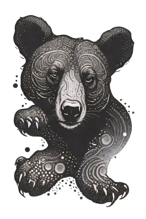 Sun And Moon Bear Footprint