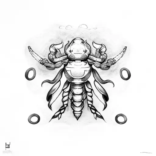 Scorpio With Music And Letter H