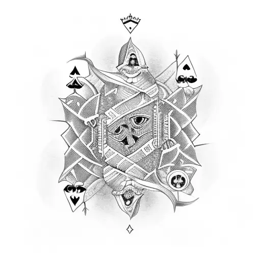 Half Of A Playing Card Thats Burns Into A King