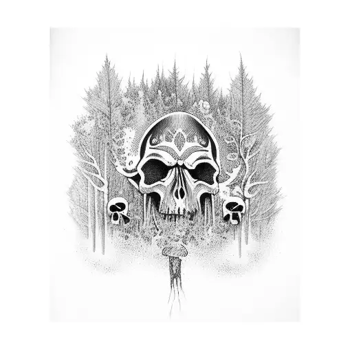 Forest With Skulls