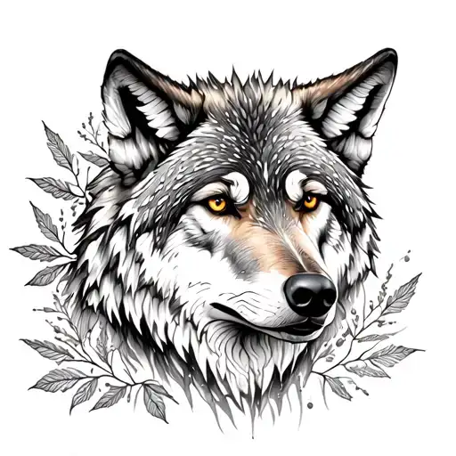 Wolf With Ash Leaves