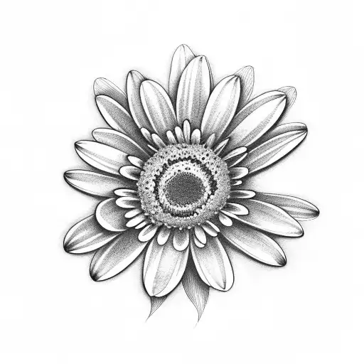 Unique Daisy Flower With Sword