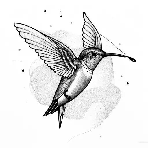 Hummingbird And Aspens