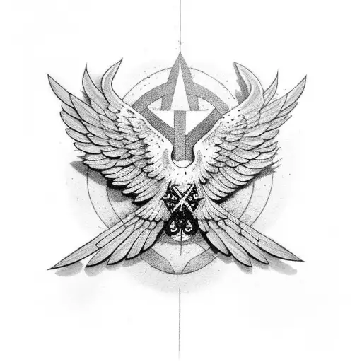 Iron Cross With Flying Eagle