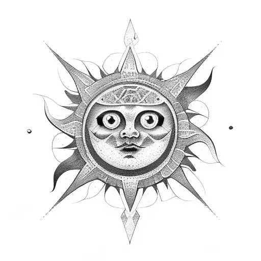 Sun In Maya Style