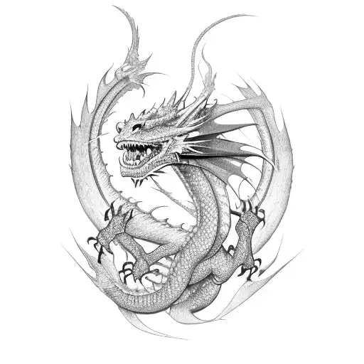 Dragon With Lavender