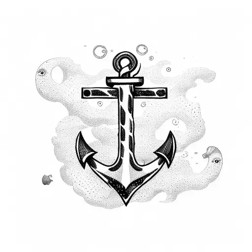 Anchor At The Bottom Of The Sea