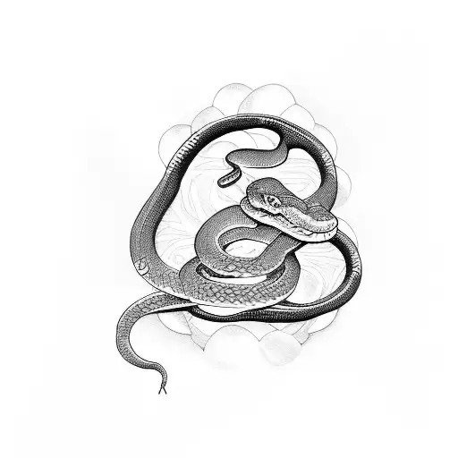 Snake Wrapped Around Hand