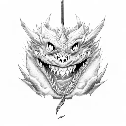 Guts Smile With Dragonsword From Manga Berserk