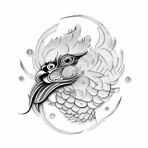 Chinese Rooster Around Th Earth