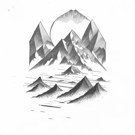 An Open Book With A Mountain Landscape Inside