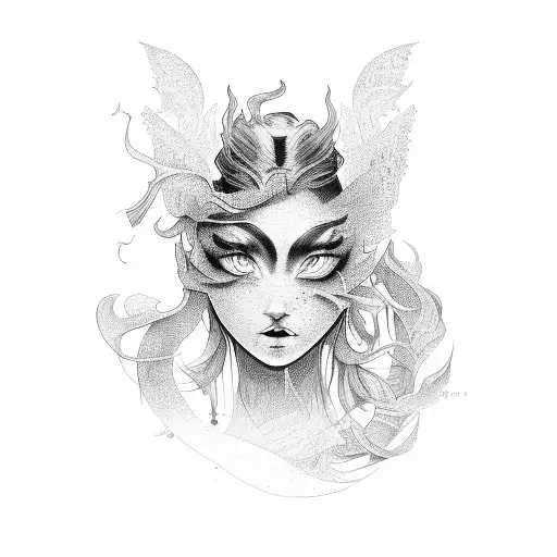 A Phonix Girl Comes Out Of Fire