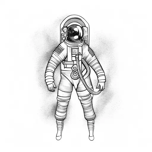 Burning Fire Fighter Astronaut