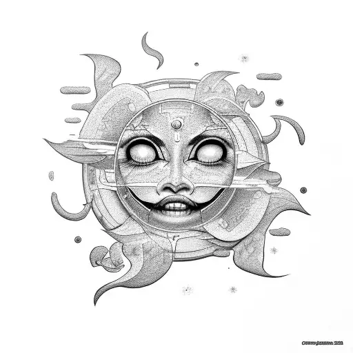 Letter C With Year 2021 And Sun