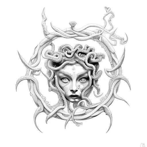 Medusa With Trident
