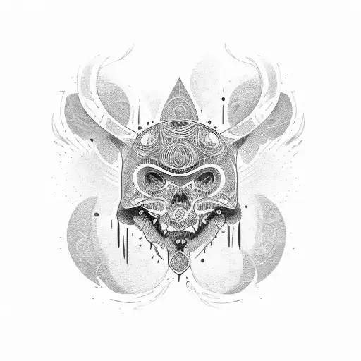 Old School Tribal Black Bold Lines