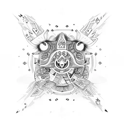 Ornaments Points Tribal Abstract