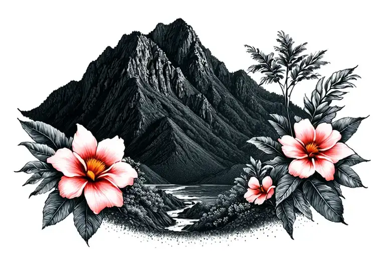 Costa Rica Flowers Mountain Landscape