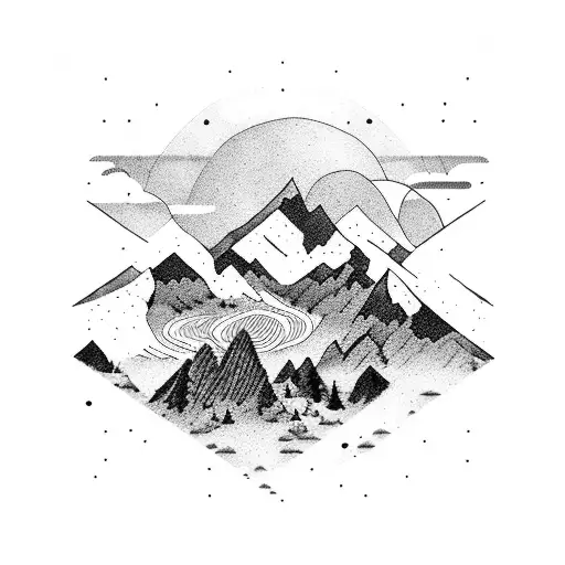 Mountain Scene Beautiful Girl