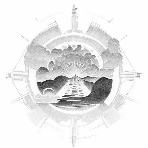 Xanten Skyline At Sunset