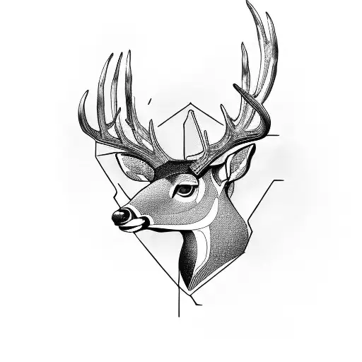 Deer With Sunrays Behind It