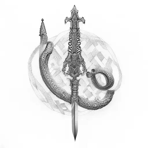 Sword With Dna Arond