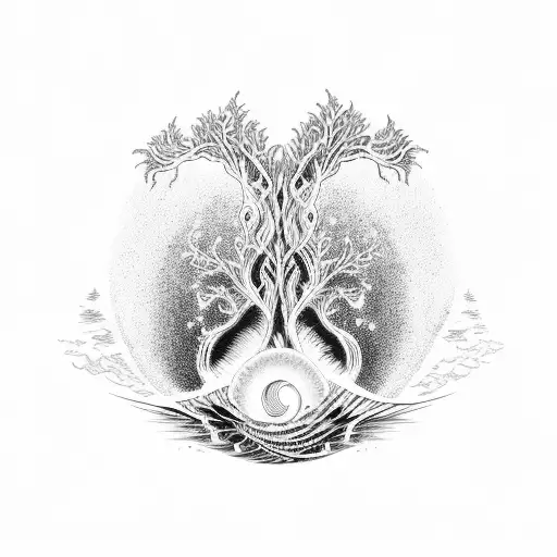 Wave Family Tree Round Ying Yang 4 Sardines