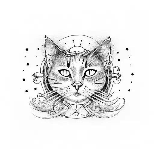 Black Cat Lying Down