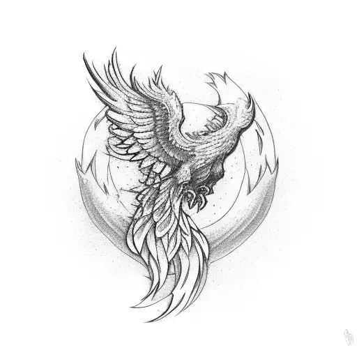 A Phoenix Rising From A Pile Of Cryptocurrencies