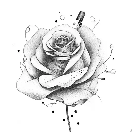 Wha Wha Pedal With Flowers And A Guitar Pick With Some Cables