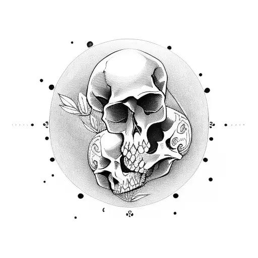 Beautiful Pahadi Girl With Skull