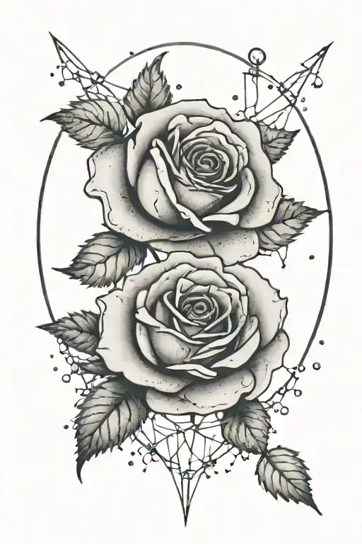 Broken Mirror Reflection Rose