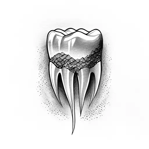 A Tooth Emerging From A Mountain Peak