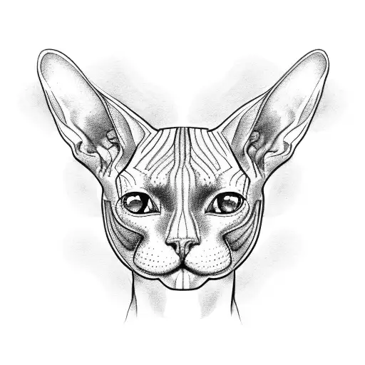 Sphynx Cat Three Heads