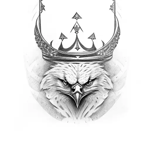 American Eagle With A Crown