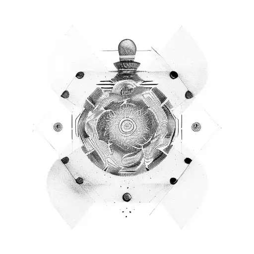 Red And Black Abstract Lines