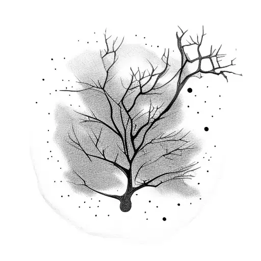 Tree With Broken Branch