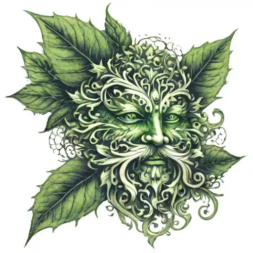 Green Man Nature Inspired
