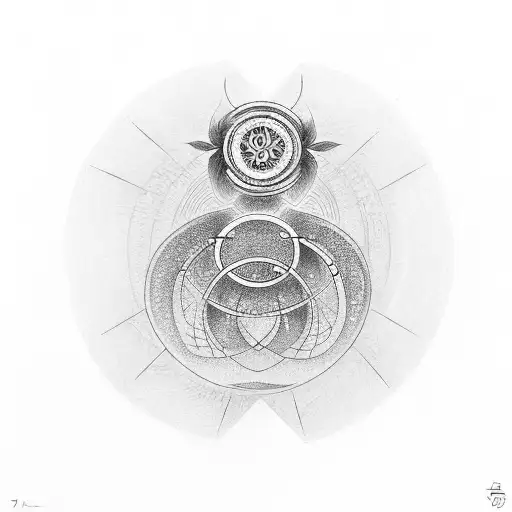 Enso Ring With Lotus