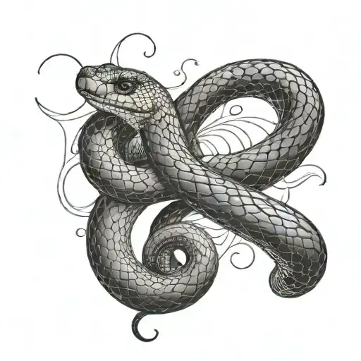 Snake And Glass Botlle Poisen