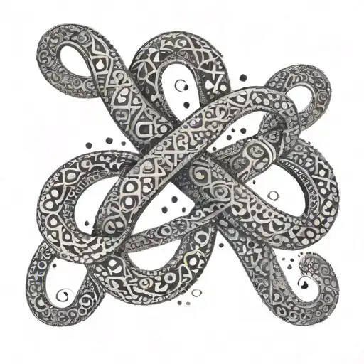 An Infinity Symbol With The Letters A And K