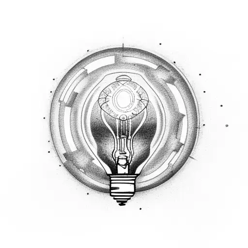 A Broken Light Bulb Inside A Human