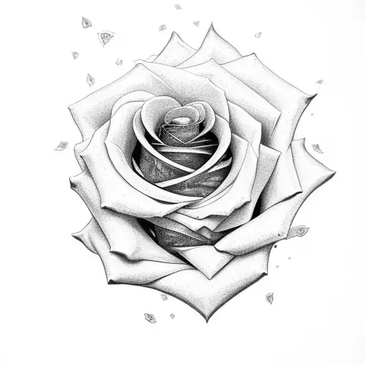 Rose With Intials Bd On It