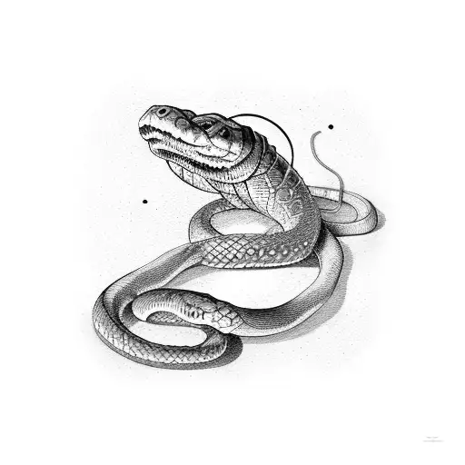 Master Sword With Rattle Snake Rapped Around It